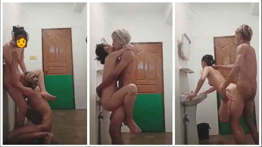 ရေချိုးခန်းထဲအမုန်းတီးတဲ့ lugyi app – Sarbellay Couple Having Blowjob, Pussy Licking And Standing Rough Doggy Sex